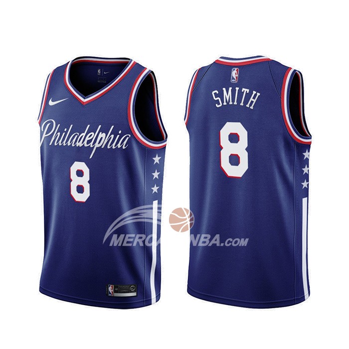 Maglia Philadelphia 76ers Zhaire Smith Citta 2019-20 Blu